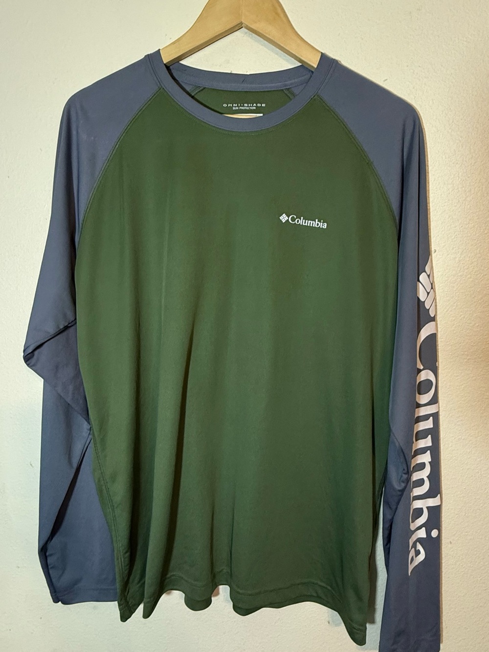 Columbia Men's Omni Shade Sun Protection Long Sleeve T Shirt - Size Large